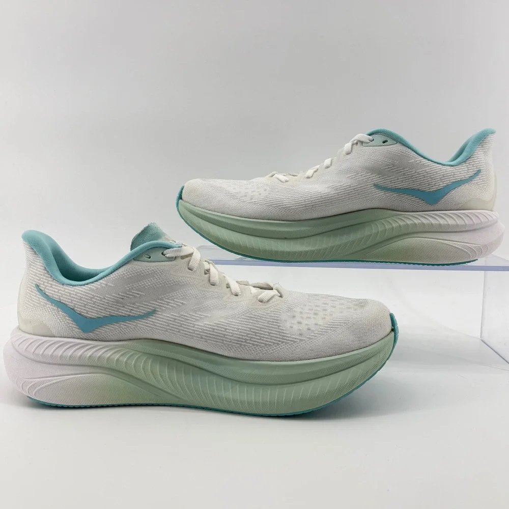 Hoka One One Mach 6 Womens Size 10B White Frost Lightweight Running‎ Sneakers